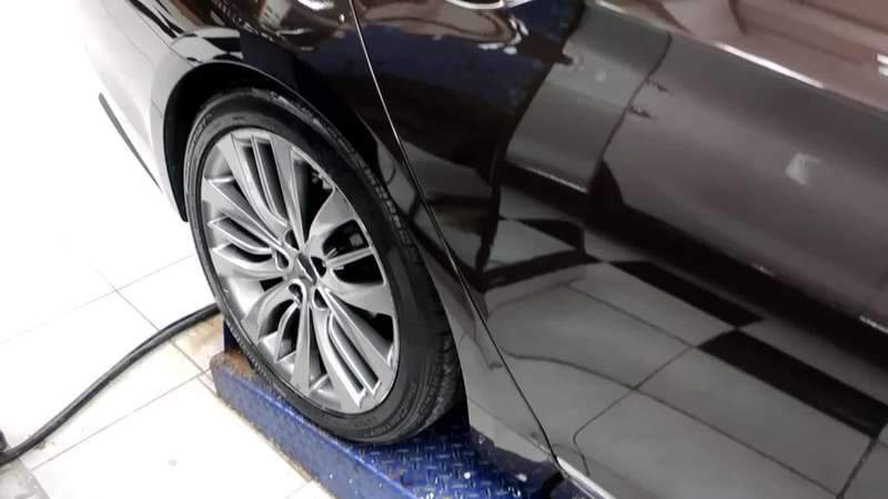 마포구 제네시스 G80 조수석 부분 덴트 복원과 광택  시공 후