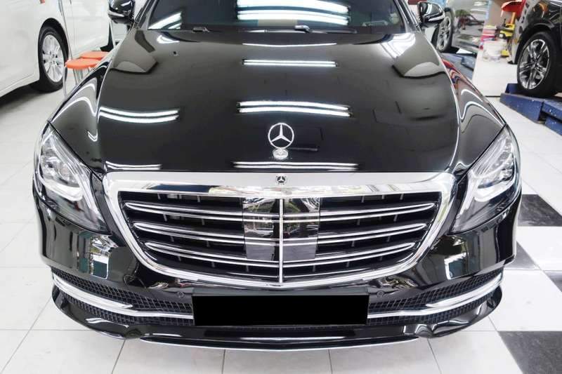 마포구 덴트 광택 전문점 벤츠 S560 광택 복원 시공 후