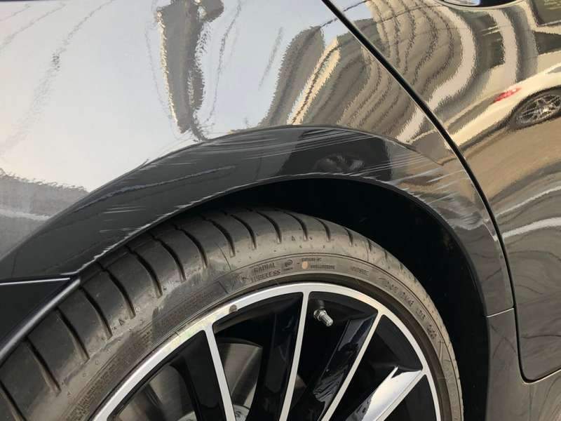 마포구 합정동 근처에서 벤츠 CLS450 펜더 덴트 복 시공 전