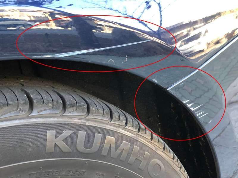 BMW 320d 덴트 시공 사진