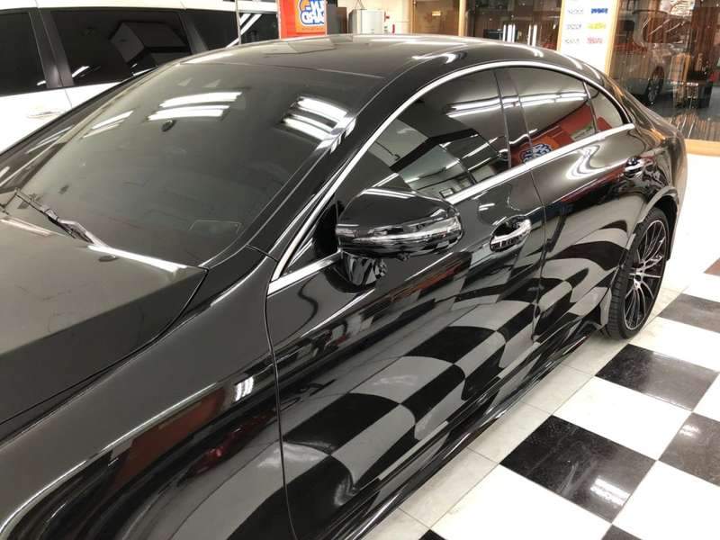 마포구 벤츠 CLS450 선팅 너무 어두워서 재시공해요 시공 전