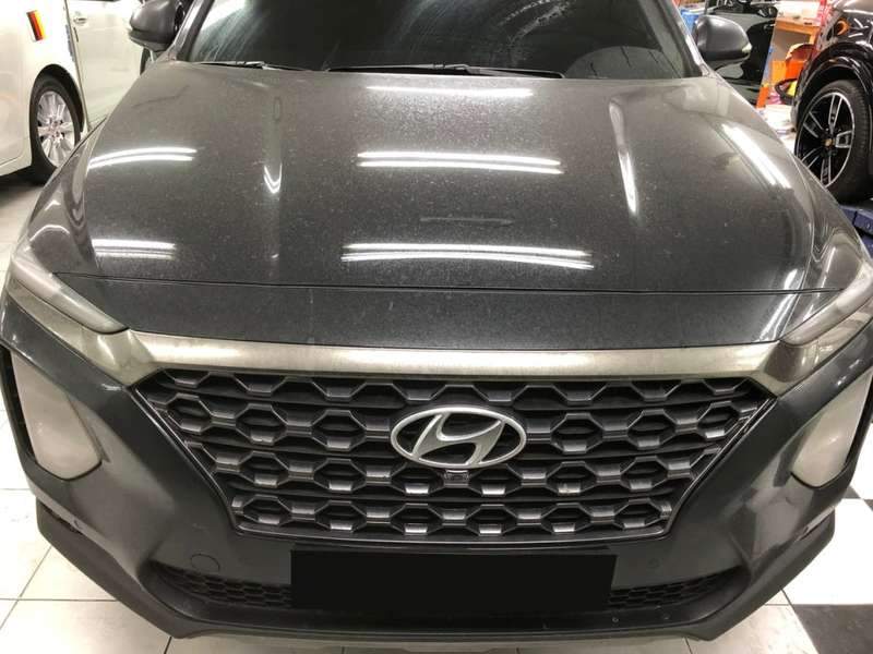 싼타페 덴트 시공 사진