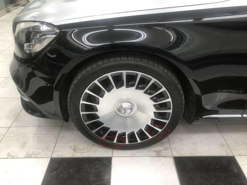 벤츠 S560 덴트 시공 사진