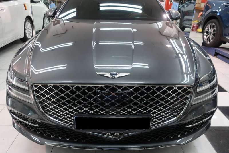 제네시스 G80 덴트 시공 사진