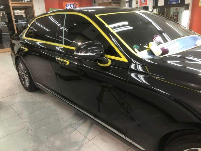 제네시스 EQ900 덴트 시공 사진