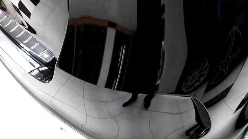 마포구 신차 유리막 코팅 전문점 벤츠 GLE400 유리 시공 후