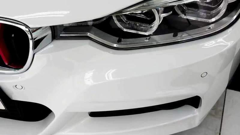 마포구 상암동 BMW 320i 앞 범퍼 교환이 아닌 판 시공 후