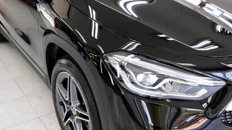 마포구 덴트 전문점 벤츠 GLA250 버스와 충돌로 보 시공 후