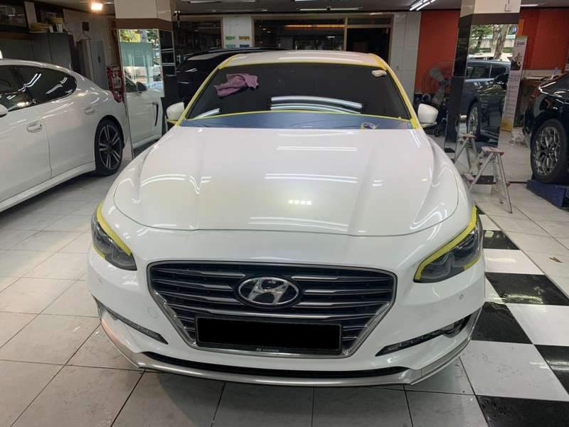 그랜저 덴트 시공 사진