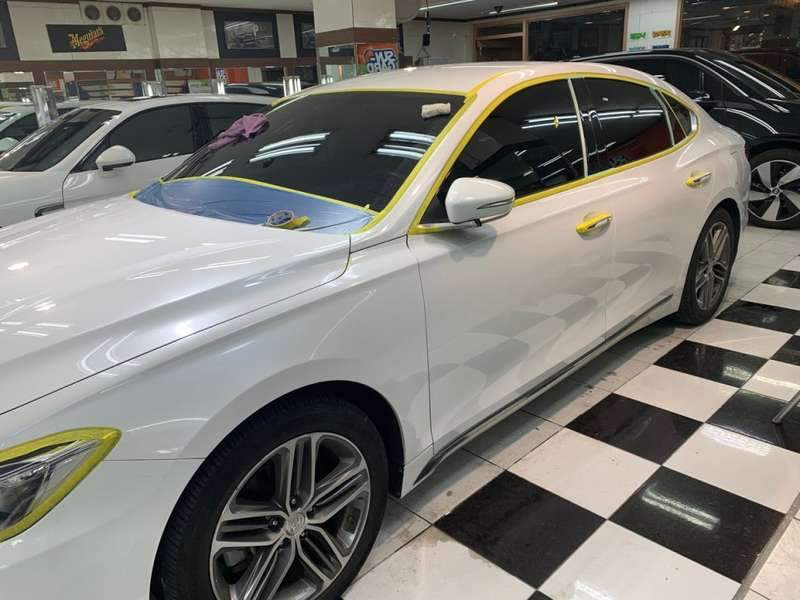 그랜저 덴트 시공 사진