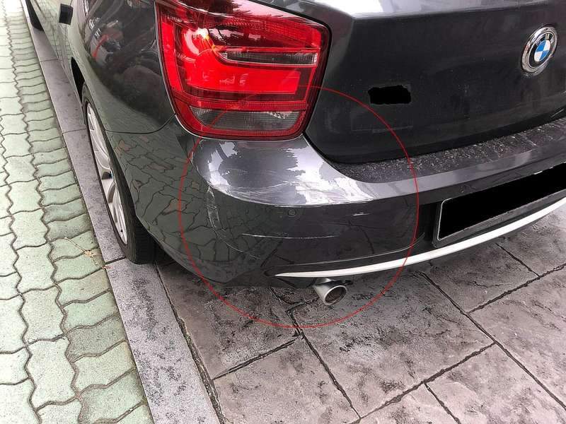 BMW 118d 덴트 시공 사진