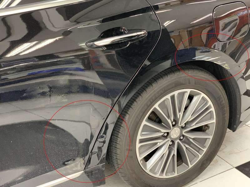 그랜저 덴트 시공 사진