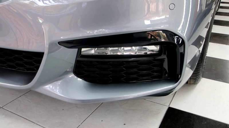 마포구 망원동 덴트 전문점 BMW 520d 앞 범퍼 판 시공 후