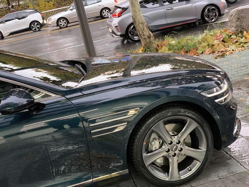 마포구 제네시스 G80 시스템 X 세라믹 코팅 시트 코 시공 전