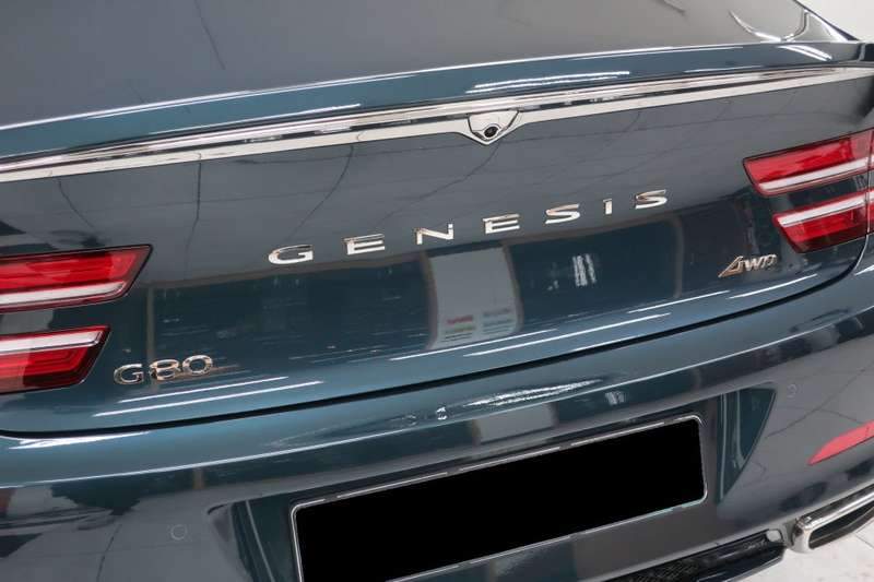 제네시스 G80 덴트 시공 사진