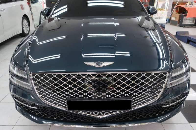 제네시스 G80 덴트 시공 사진