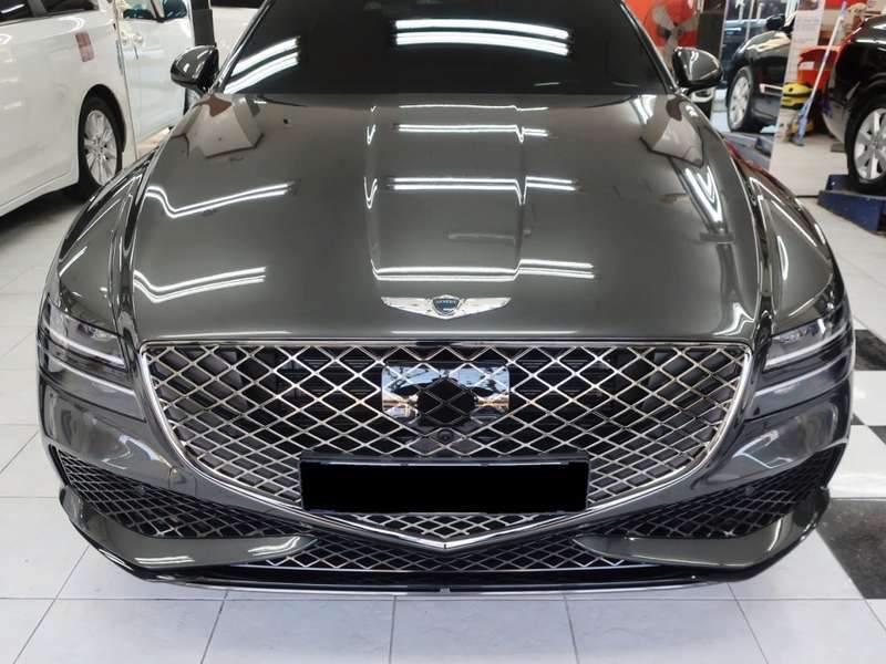 제네시스 G80 덴트 시공 사진