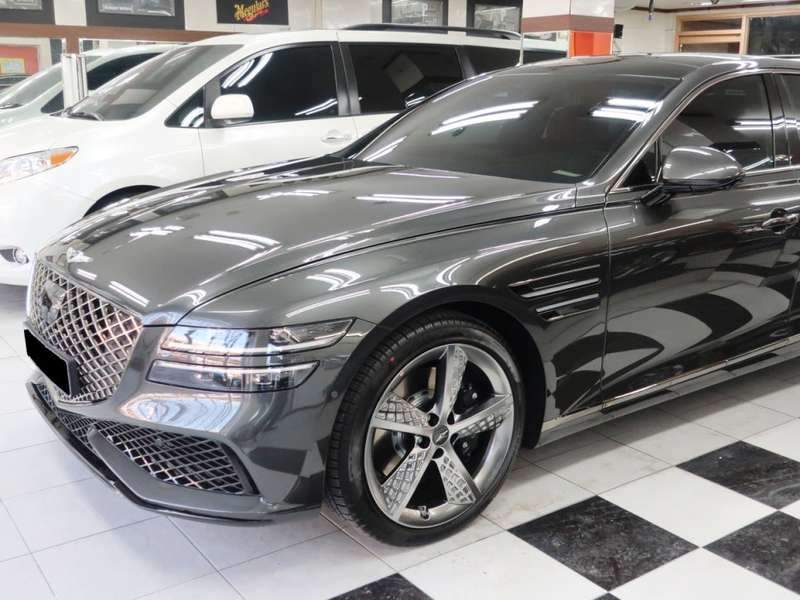 제네시스 G80 덴트 시공 사진