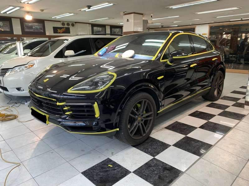 포르쉐 카이엔 유리막 코팅 시공 사진