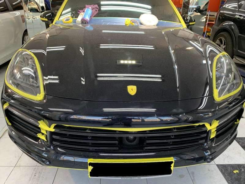 포르쉐 카이엔 유리막 코팅 시공 사진