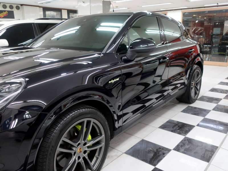 포르쉐 카이엔 유리막 코팅 시공 사진