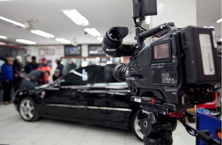 모터큐브 방송 촬영